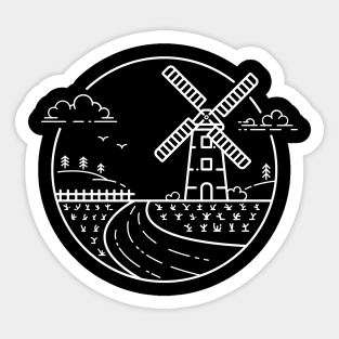Wind mill Sticker